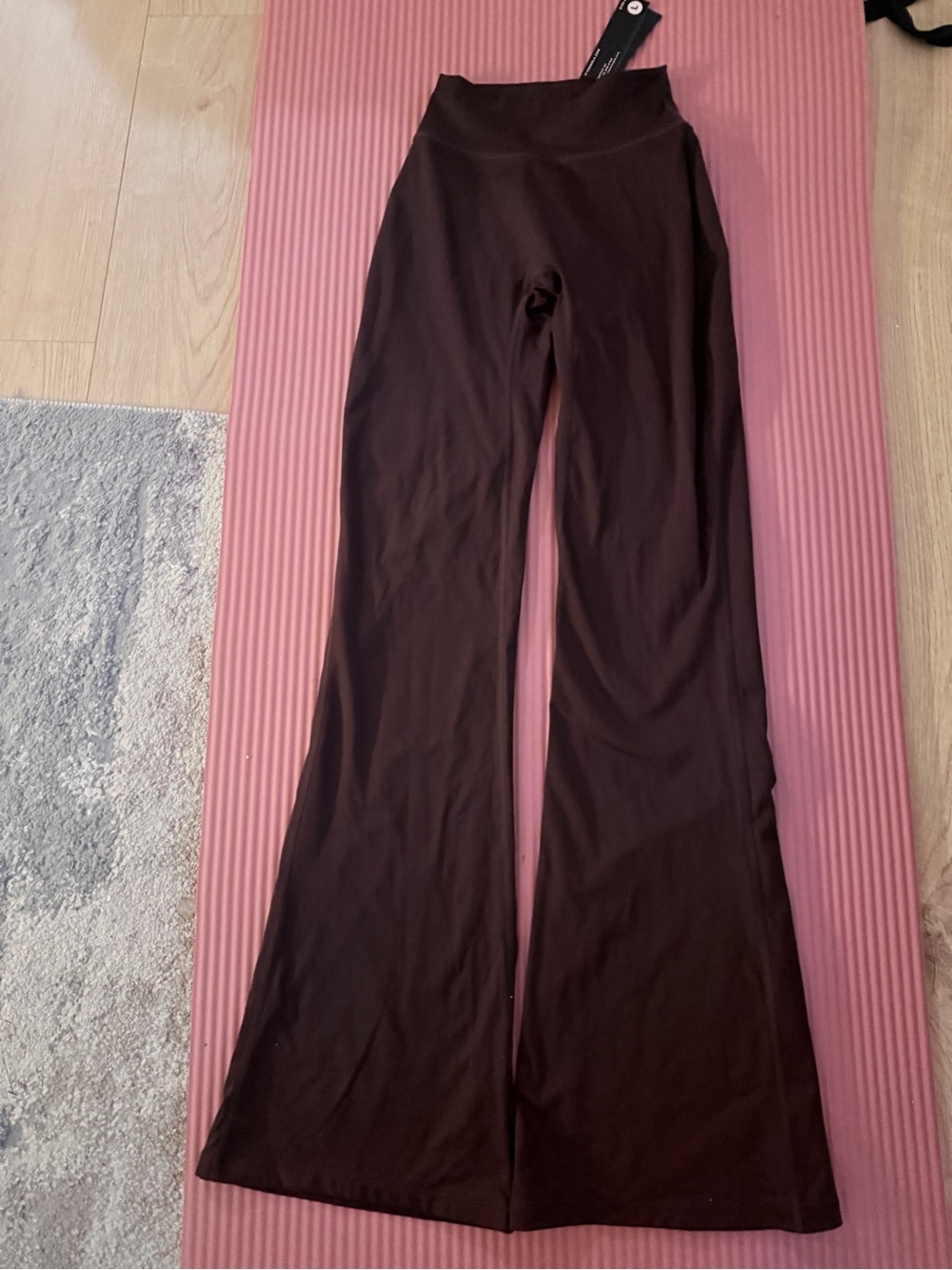 YoungLA Brown W227 - CURVE FLARE LEGGINGS in color “bossy” size large NWT - Picture 2 of 10